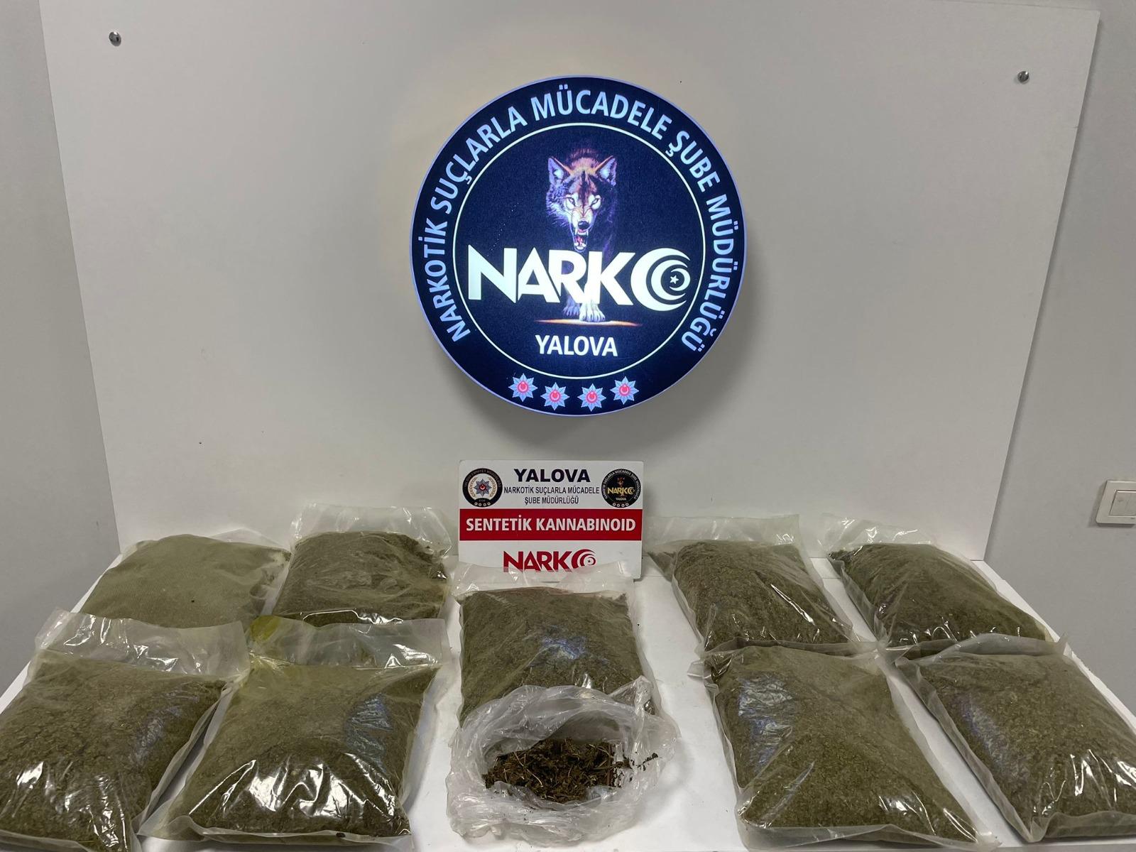 Yalova’da Büyük Uyuşturucu Operasyonu: 9 Kilo 730 Gram Sentetik Kannabinoid Ele Geçirildi