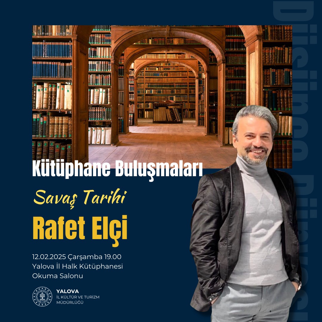 Kütüphane Buluşmaları’na Rafet Elçi Konuk Oluyor