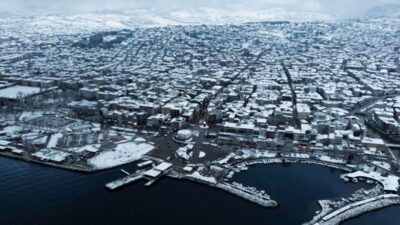 Kar yağışının etkili olduğu Yalova,