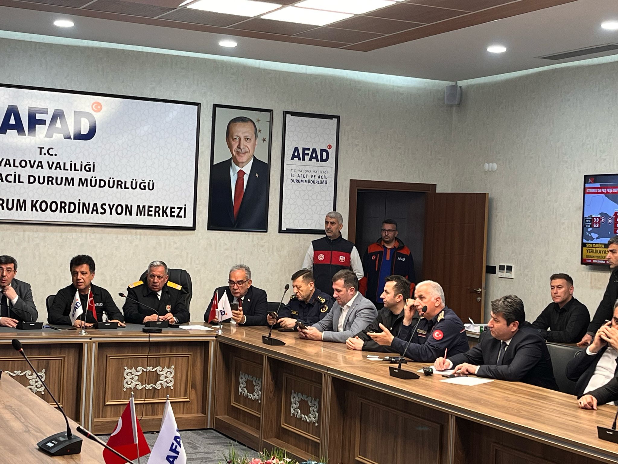 Yalova’da 23 Nisan Depremi Sonrası TAMP Kapsamında Kriz Masası Oluşturuldu