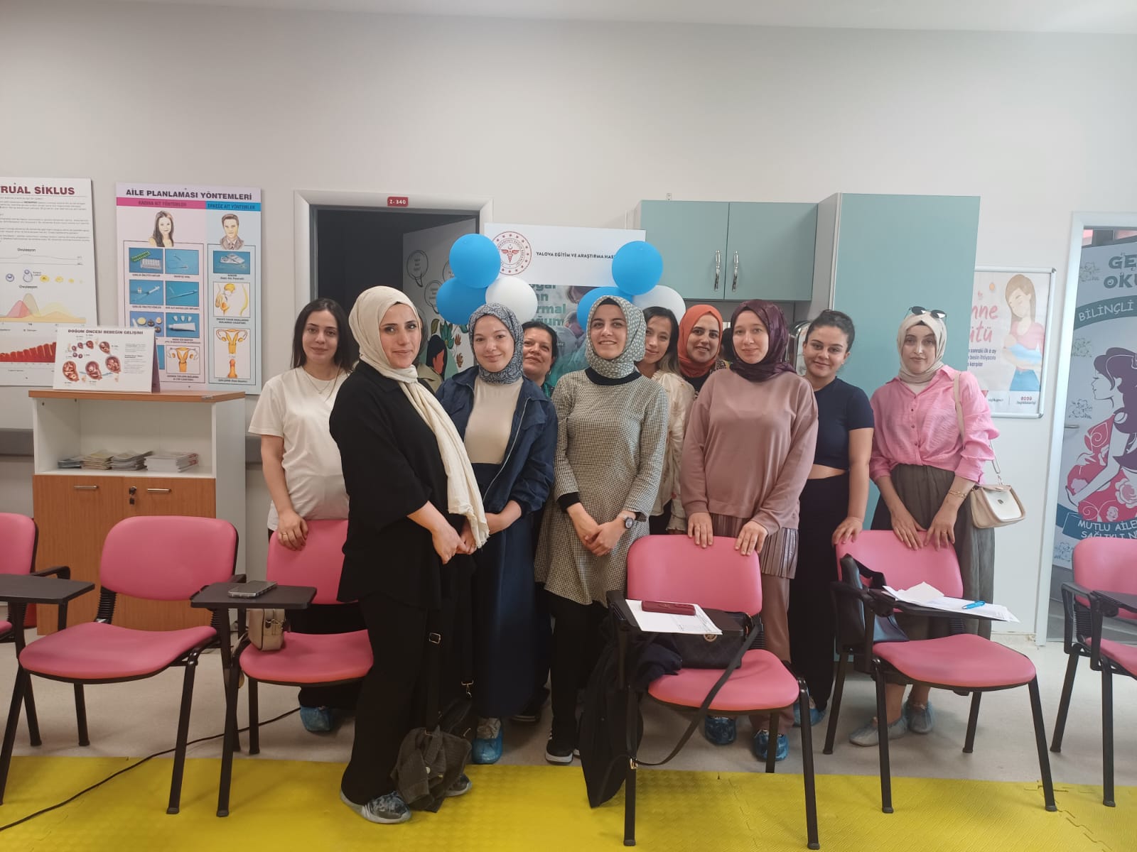 Yalova Eğitim ve Araştırma Hastanesi’nde Gebelere 1. Tur Eğitim Tamamlandı
