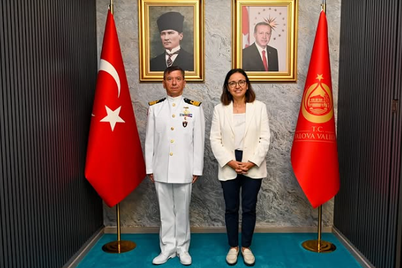 Merkez Komutanı Albay Ufuk Kartalkayası’ndan Vali Dr. Hülya Kaya’ya Ziyaret