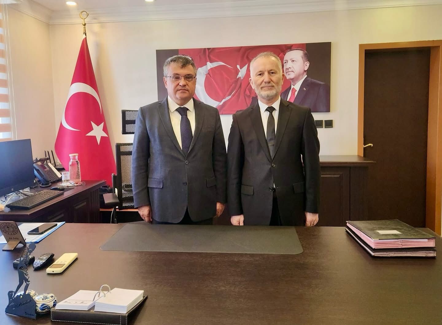 Çiftlikköy İlçe Müftüsü Mehmet Coşkun’dan Kaymakam Ali ADA’ya Nezaket Ziyareti