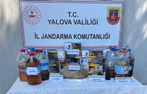 Yalova’da Kaçak Alkol ve Tütün Operasyonu