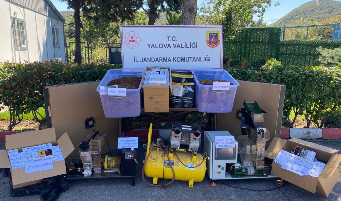 Çiftlikköy’de Jandarmadan Kaçak Tütün