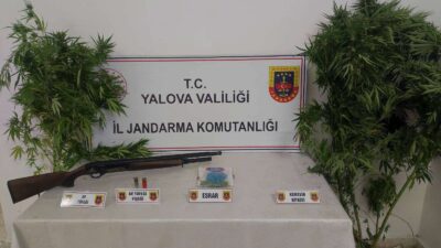 Yalova İl Jandarma Komutanlığınca uyuşturucuyla