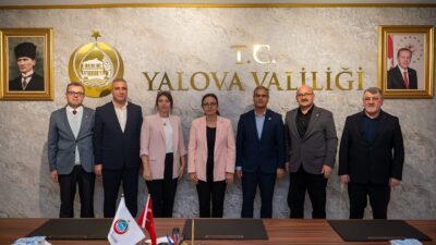 Eğitim-Bir-Sen Yalova Şube Başkanı Ahmet Kotçioğlu’ndan Vali Dr. Hülya Kaya’ya Ziyaret