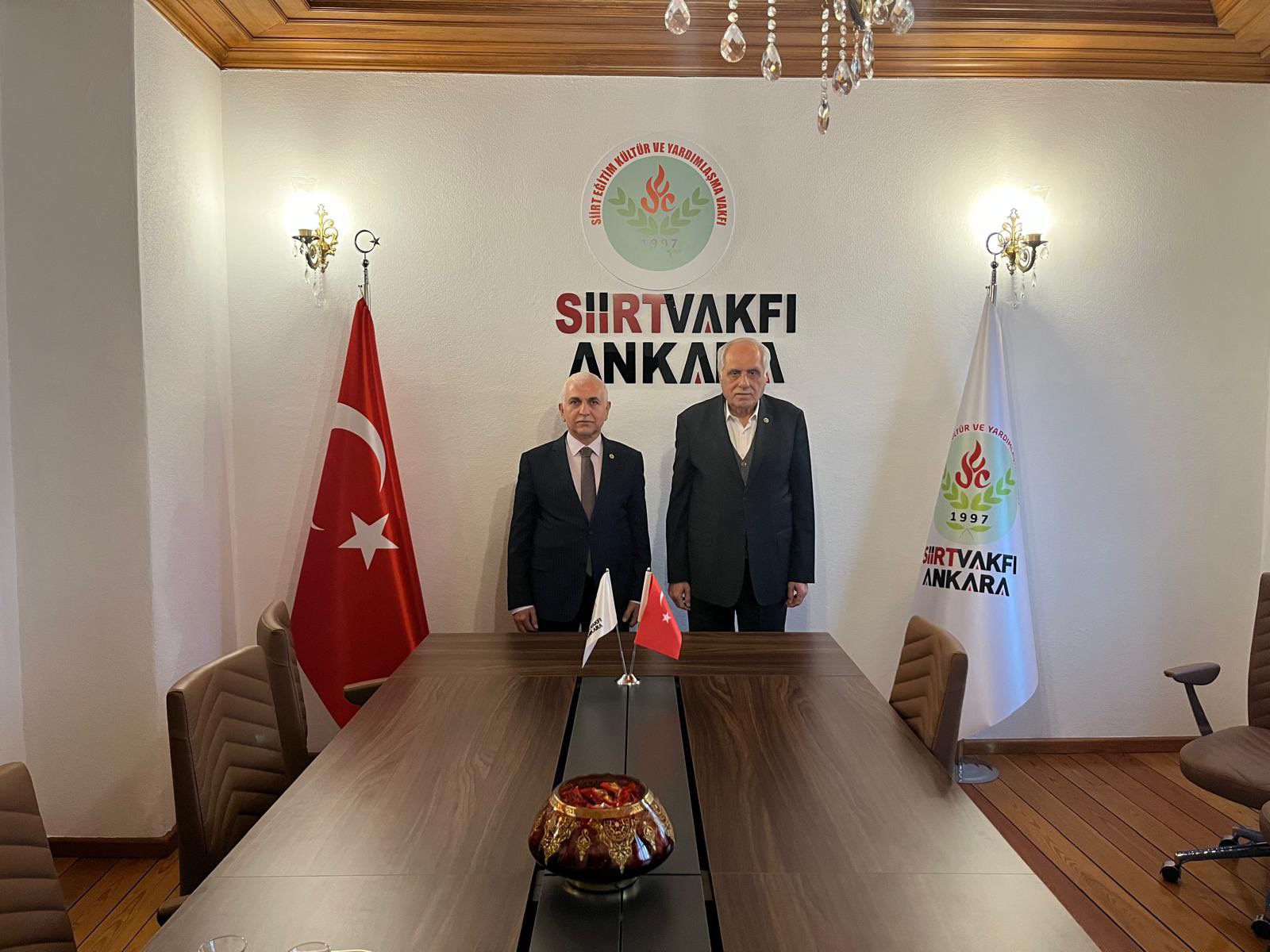 Mervan Gül’den Siirt Vakfı Ankara Şubesi’ne Ziyaret: “Hemşehri Dayanışması Siirt’in Kalkınmasına Güç Katıyor”