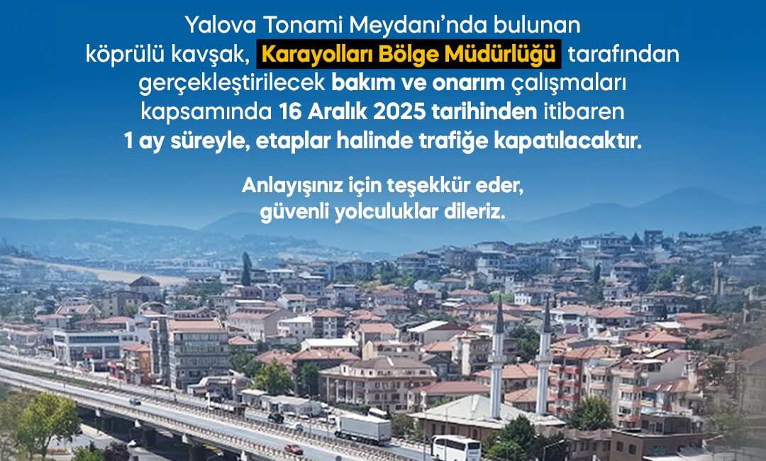 &nbsp; Yalova’da şehir içi