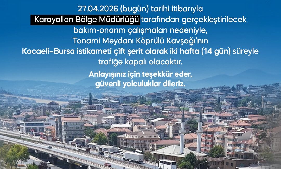 Kocaeli-Bursa İstikametinde Bakım Ve