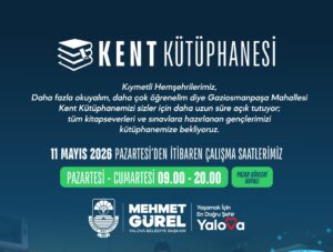 Yalova Belediyesi Kent Kütüphanesi’nin Çalışma Saatleri Güncellendi