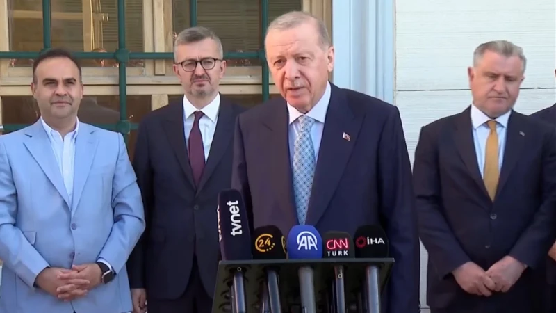 Cumhurbaşkanı Erdoğan Bayram Namazını