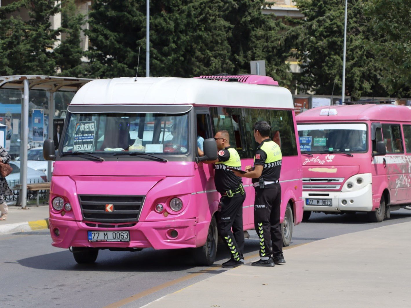Minibüslere Klima ve Temizlik Denetimleri Gerçekleşiyor