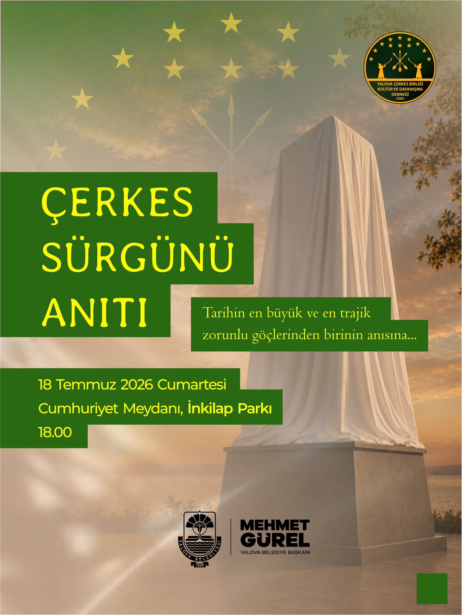 Yalova’da Çerkes Sürgünü Anıtı Yenilenen Yüzüyle Açılıyor