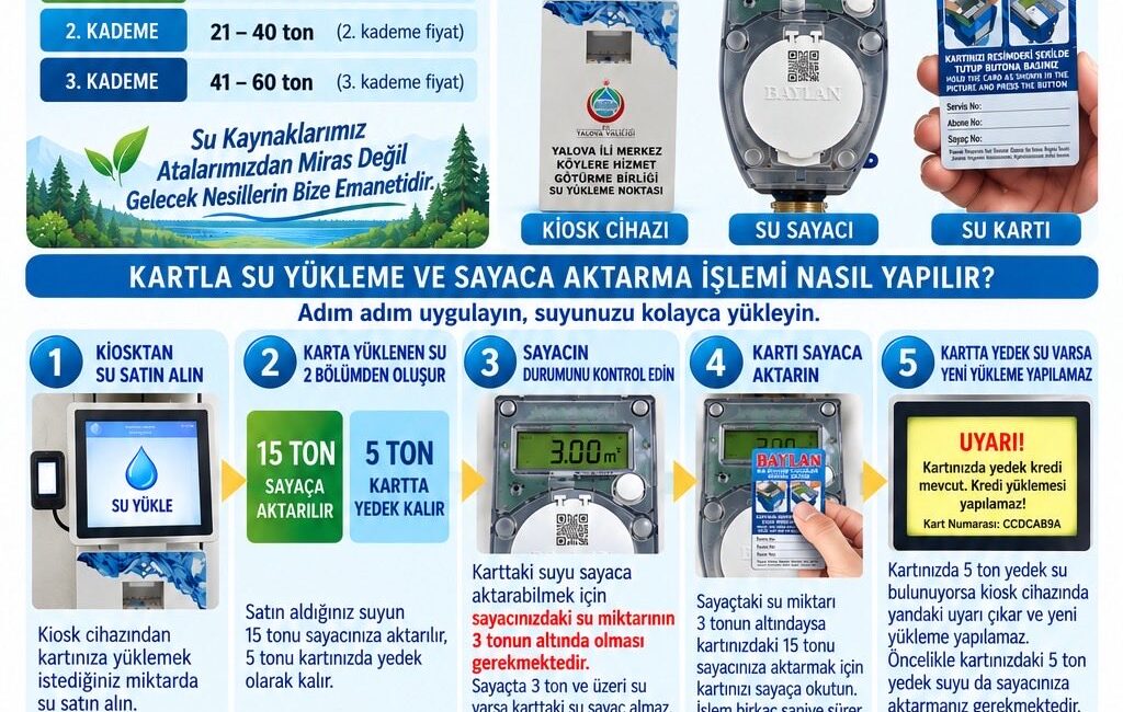 Yalova Valiliği, su kaynaklarını