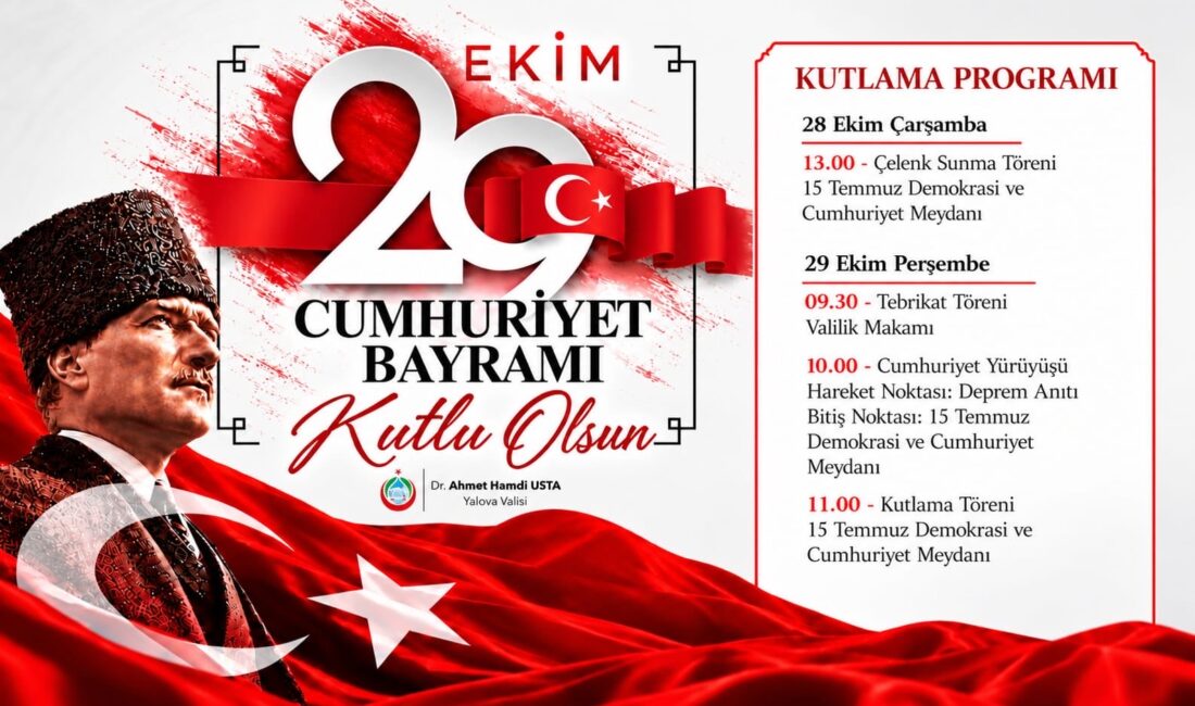 Yalova Valiliği, Cumhuriyetin 103.